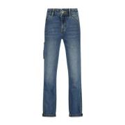 Vingino straight fit jeans dark blue denim Blauw Jongens Katoen Vintag...