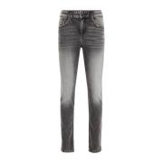 WE Fashion Blue Ridge slim fit jeans grey denim Grijs Jongens Stretchd...