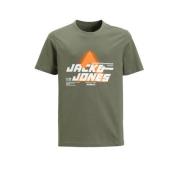 JACK & JONES JUNIOR T-shirt JCOPHOTO met logo agave groen Jongens Kato...