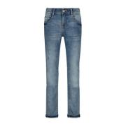 Vingino slim fit jeans Giovanni mid blue wash Blauw Jongens Stretchden...