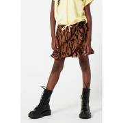 CoolCat Junior skort met zebraprint bruin/zwart Rok Meisjes Polyester ...