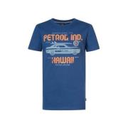 Petrol Industries T-shirt met logo blauw Jongens Katoen Ronde hals Log...