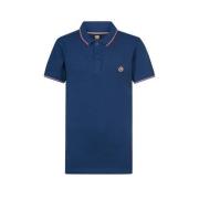 Petrol Industries polo midenblauw Jongens Katoen Polokraag Effen - 128