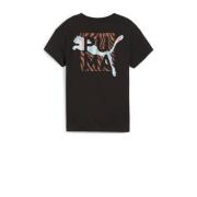 Puma T-shirts Animal Remix zwart Jongens/Meisjes Polyester Ronde hals ...