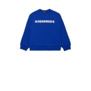 Dsquared sweater FELPA met logo donkerblauw Logo - 128