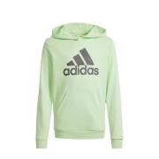 adidas Sportswear French terry hoodie lichtgroen/grijs Trui Jongens Ka...