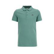 WE Fashion polo groen Jongens Katoen Polokraag Effen - 158/164