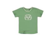 Quapi T-shirt BARENT groen Jongens Katoen Ronde hals Effen - 68