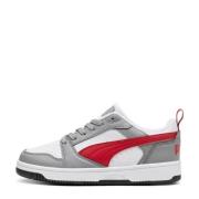 Puma Rebound v6 Low V6 Lo sneakers grijs/rood/zwart Jongens/Meisjes Im...