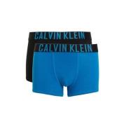 Calvin Klein boxershort - set van 2 blauw/zwart Jongens Katoen Effen -...
