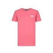 Petrol Industries T-shirt roze Jongens Katoen Ronde hals Effen - 140