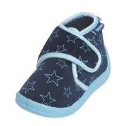 Playshoes pantoffels met sterrendessin Velcro donkerblauw/lichtblauw J...