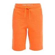 WE Fashion slim fit sweatshort oranje Effen - 176 | Sweatshort van WE ...