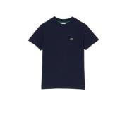 Lacoste T-shirt met logo donkerblauw Jongens Katoen Ronde hals Logo - ...