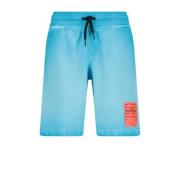 Vingino sweatshort Rados met printopdruk aquablauw/oranje Korte broek ...