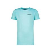 Vingino T-shirt Hilod aquablauw Jongens Katoen Ronde hals Effen - 128