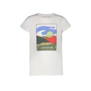 Icepeak outdoor T-shirt Leadore Jr wit Meisjes Katoen Ronde hals Print...