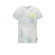 Retour Jeans T-shirt Max met all over print groen/ecru Jongens Katoen ...