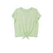 s.Oliver T-shirt lichtgroen Meisjes Modal Ronde hals Effen - 176