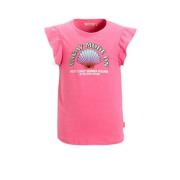 Orange Stars T-shirt Petri met printopdruk roze Meisjes Katoen Ronde h...