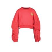 Cars sweater YASTI met backprint koraal Roze Backprint - 116