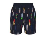 NAME IT MINI sweatshort NMMFREJ met all over print donkerblauw/multico...