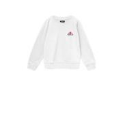 REPLAY sweater met logo wit Logo - 104 | Sweater van REPLAY