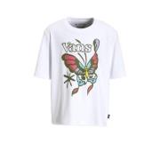 VANS T-shirt Butterfly Float wit/multi Jongens/Meisjes Polyester Ronde...