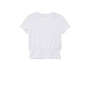 s.Oliver T-shirt wit Meisjes Katoen Ronde hals Effen - 176