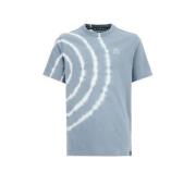 WE Fashion T-shirt met all over print blauw Jongens Katoen Ronde hals ...