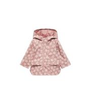 Mango Kids gebloemde zomerjas roze Meisjes Polyester Capuchon Bloemen ...