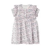 NAME IT MINI A-lijn jurk NMFFENORMA met all over print wit/roze/blauw ...