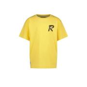 Raizzed T-shirt Halston met printopdruk geel Jongens Katoen Ronde hals...