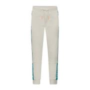 Retour X Touzani slim fit joggingbroek Ditch ecru/zeegroen Jongens Pol...