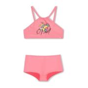 O'Neill crop bikini Cali roze Meisjes Gerecycled polyester Printopdruk...