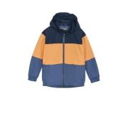 Color Kids outdoor jas donkerblauw/geel/blauw Jongens/Meisjes Polyeste...