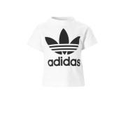 adidas Originals Adicolor T-shirt wit/zwart Jongens/Meisjes Katoen Ron...