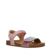 Clic! leren sandalen roze Meisjes Leer Meerkleurig - 32