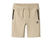 NAME IT KIDS sweatshort NKMVIMO beige Korte broek Effen - 128