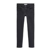 Mango Kids skinny jeans zwart Jongens Stretchdenim Effen - 134