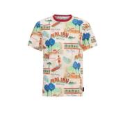 WE Fashion T-shirt met all over print multi Jongens Katoen Ronde hals ...