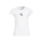 Calvin Klein T-shirt met biologisch katoen wit Logo - 164