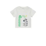 s.Oliver baby T-shirt wit Jongens/Meisjes Katoen Ronde hals - 50