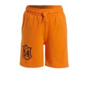 anytime sweatshort met printopdruk oranje Jongens/Meisjes Katoen Print...