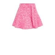 WE Fashion rok Roze Meisjes Polyester Bloemen - 146/152