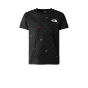 The North Face T-shirt Simple Dome zwart Jongens/Meisjes Katoen Ronde ...