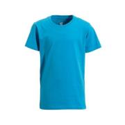 anytime T-shirt blauw Jongens Katoen Ronde hals Effen - 146/152