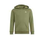 adidas Originals hoodie groen Sweater Effen - 140 | Sweater van adidas