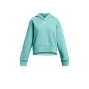 Under Armour hoodie Rival Fleece turquoise Sweater Blauw Katoen Capuch...