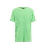 Shoeby T-shirt met all over print groen Jongens Katoen Ronde hals All ...